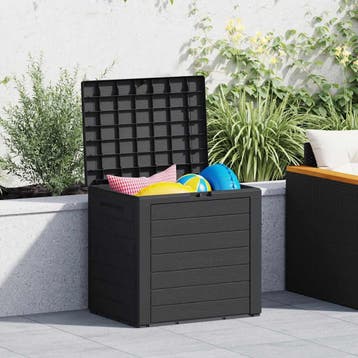 vidaXL Tuinbox 58,5x46x55 cm polypropeen antracietkleurig, Tuin en Terras, Verzenden, Nieuw
