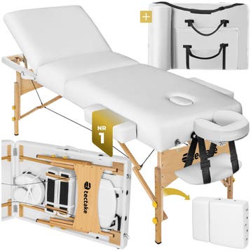 3 zones massagetafel Somwang 7,5cm matras en houten frame, Sport en Fitness, Verzenden, Nieuw