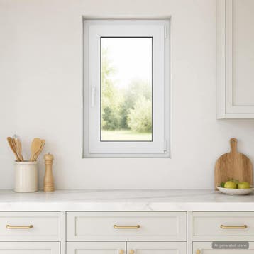 vidaXL Kleur binnenkant kelderraam Wit RISOR 50 x 90 cm, Verzenden