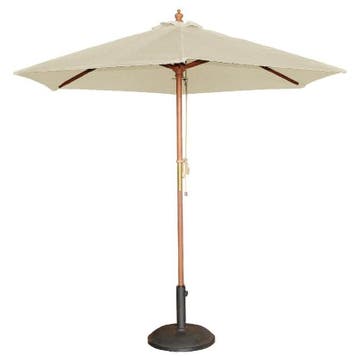 Parasol creme rond 3 meter | 2,52(h) x 3(Ø)m Bolero, Verzenden, Nieuw in verpakking