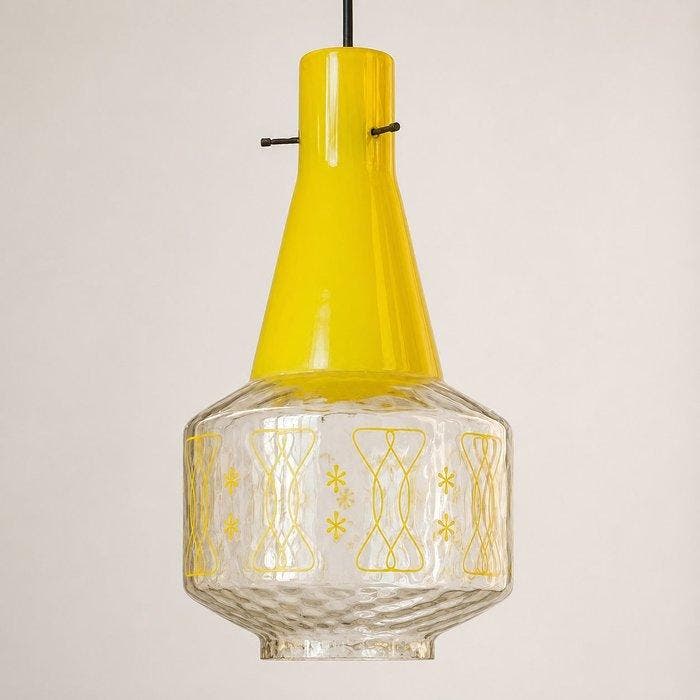 Plafondlamp - Glas - 40 cm, Antiek en Kunst, Curiosa en Brocante