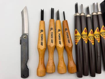 Werkgereedschap Vintage - Japanse houtsnijgereedschappen
