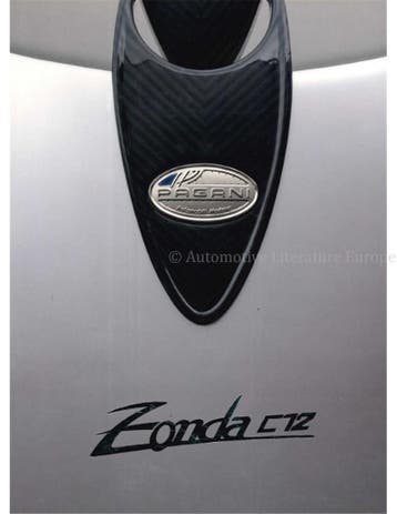 1999 PAGANI ZONDA C12 S PERS BROCHURE ENGELS