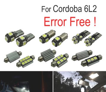Kit 8 Ampoules Led Intérieur Pour Seat Cordoba 6L 6L2 03-09, Verzenden, Nieuw