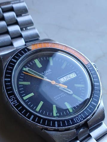 Bulova Devil Diver-38 mm-Vintage 1974-666 feet-23 jewels -, Nieuw