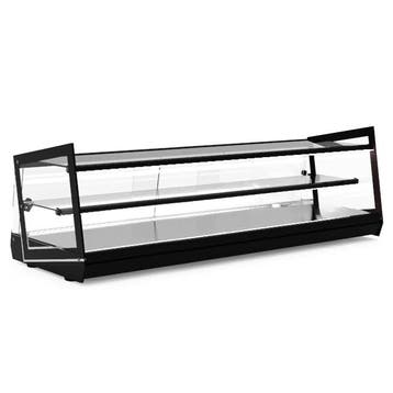 Neutrale Vitrine | KUBE | Zwart | 2 Niveaus |, Verzenden, Nieuw in verpakking