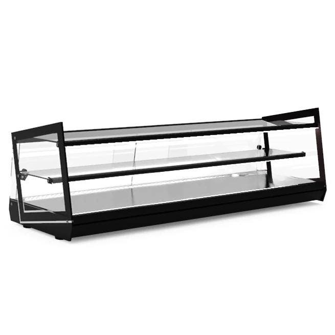 Neutrale Vitrine | KUBE | Zwart | 2 Niveaus |, Zakelijke goederen, Horeca | Keukenapparatuur, Nieuw in verpakking, Verzenden
