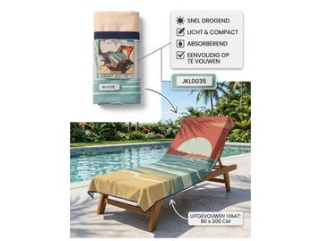 Veiling - Microvezel Quick Dry Strand/zembad Handdoek 90x200, Huis en Inrichting, Badkamer | Badtextiel en Accessoires, Nieuw