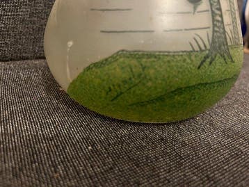 Vaas (2) - Glas - Gesigneerd Laignelet, Antiek en Kunst