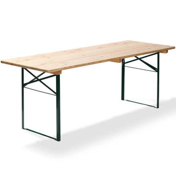Biertafel | Hout/Staal | Sparren-Grenenhout Blad | Groen, Verzenden