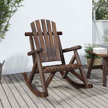 vidaXL Tuinschommelstoel 69x96x101 cm massief vurenhout, Verzenden, Nieuw
