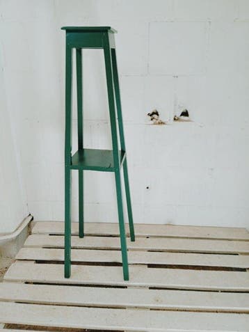 Bijzettafel - Vintage Bloemenstand - Hout