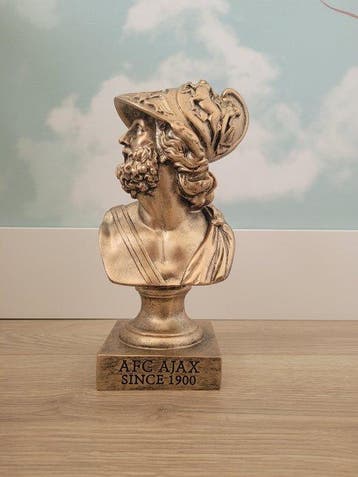 Schild Ajax Amsterdam. Borstbeeld Brons., Nieuw