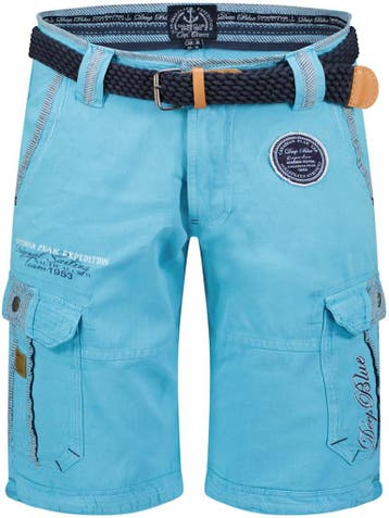 Canadian Peak Heren Bermuda Met Riem Pailletteak Turquoise, Verzenden