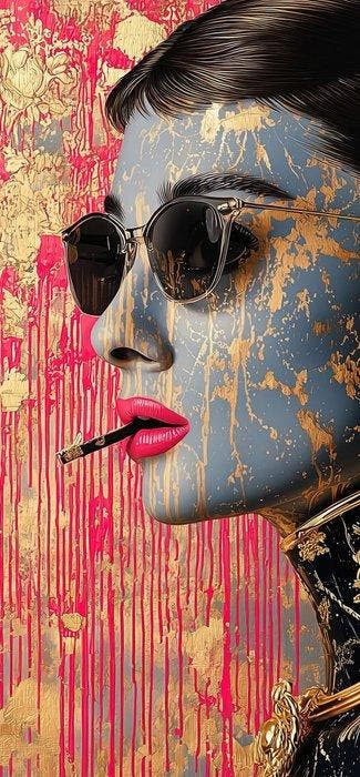 yamila - Kintsugi Icon: Audrey Hepburn / Holly Golightly, Nieuw