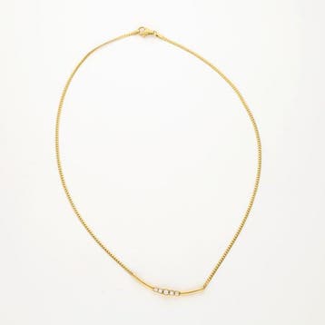 Collier - 18 carats Or jaune - 0.25ct. tw. - Diamant
