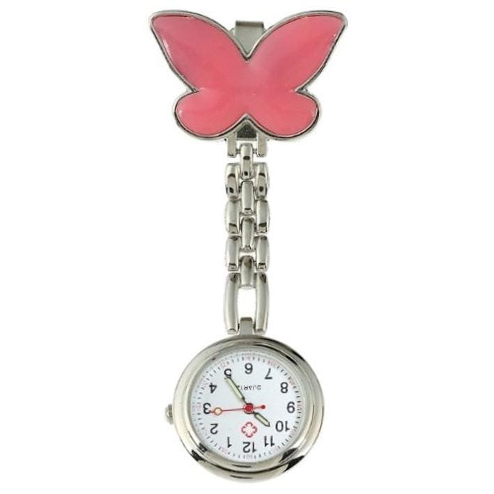 Fako - Verpleegstershorloge - Vlinder - Roze, Bijoux, Sacs & Beauté, Montres | Femmes, Envoi
