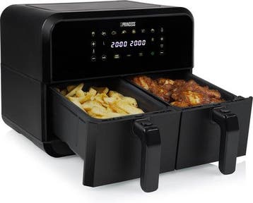 2dekans | Princess Double Basket Airfryer 182068 - Dubbele, Ophalen of Verzenden, Nieuw