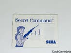 Sega Master System - Secret Command - Manual, Auto diversen, Handleidingen en Instructieboekjes, Verzenden