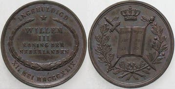 Jeton Nederland-koenigreich Willem Iii, 1849-1890, Verzenden, België