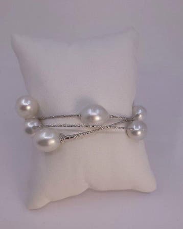 Bracelet - 18 carats Perles des Mers du Sud blanches