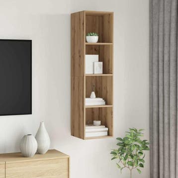 vidaXL Tv-meubelset Artisan Eiken 37 x 37 x 142,5 cm Bewerkt, Verzenden, Nieuw