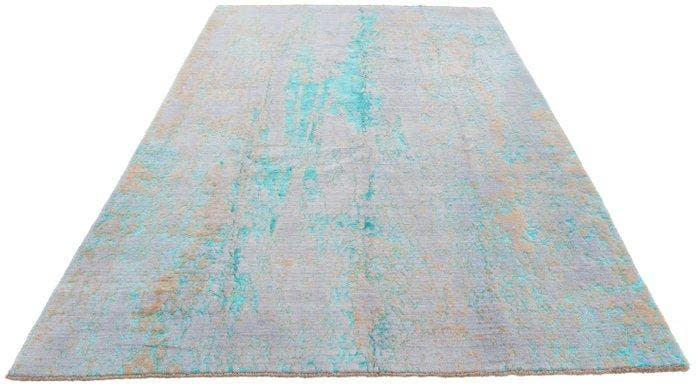 Tapis design en laine véritable avec beaucoup de soie -, Huis en Inrichting, Stoffering | Tapijten en Vloerkleden