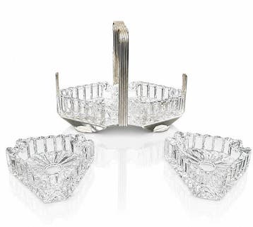 Karaf (2) - Kristal - Art deco Kristal karaf