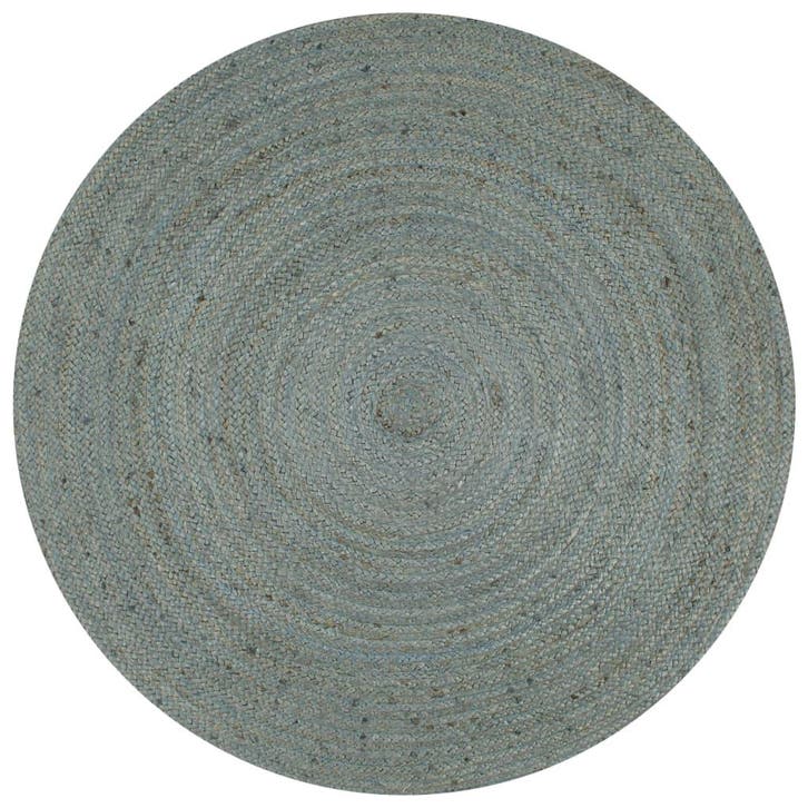 vidaXL Vloerkleed handgemaakt rond 120 cm jute olijfgroen, Maison & Meubles, Ameublement | Tapis & Moquettes, Envoi