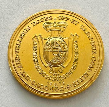 Liechtenstein. Gold Medal 1975: Fürst Franz Josef I. 11,15 g