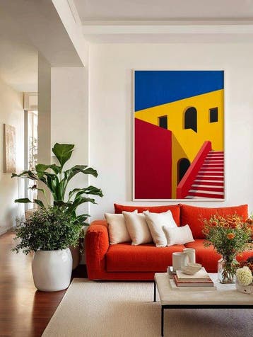 Nelson F. León - Arquitectura en Amarillo y Rojo XL