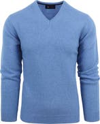 Suitable Lamswol Trui V-Hals Blauw maat Maat 52/54 (L) Heren, Kleding | Heren, Verzenden, Nieuw, Maat 52/54 (L), Suitable