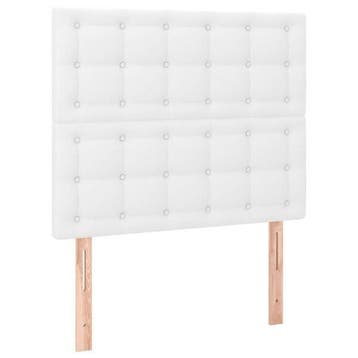 2 tetes de lit similicuir blanc 90cm : Seconde chance -45%, Verzenden, 90 cm, Klassiek
