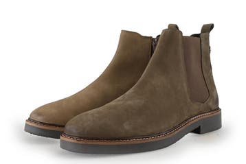 Manfield Chelsea boots in maat 44 Bruin, Verzenden, Boots