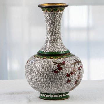 Vase - Cuivre - Chine - Cloisonné (Sans prix de réserve)