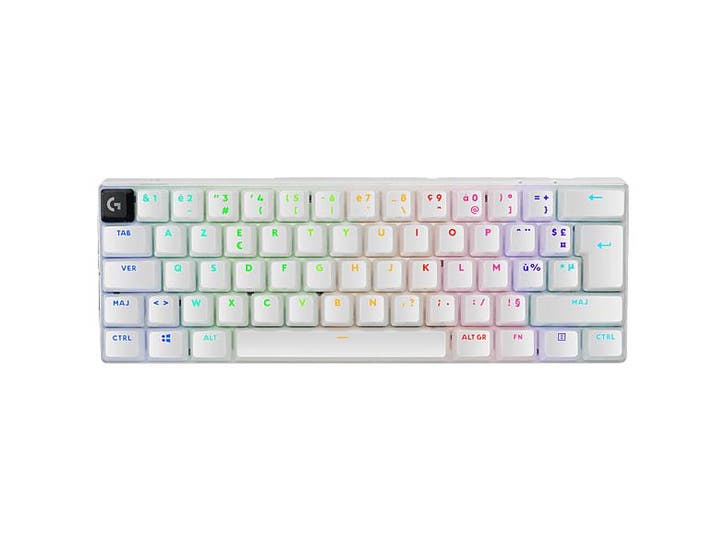 Logitech - Gaming toetsenbord - Azerty - Wit, Informatique & Logiciels, Claviers, Envoi