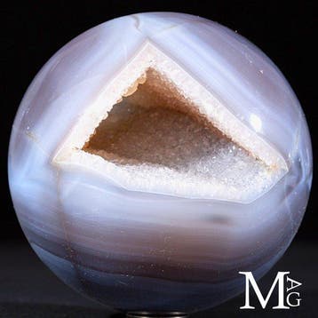 Bijzonder - Agata Geode Sphere - Hoogwaardige agaatbol met