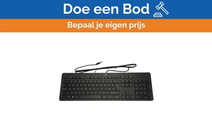 Bieden: HP 803181-L31 Black USB Keyboard KU-1469, Sports nautiques & Bateaux, Instruments de navigation & Électronique maritime