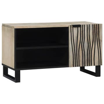 vidaXL TV Eenheden 80 x 33 x 46 cm Wit Bewerkt hout, Verzenden