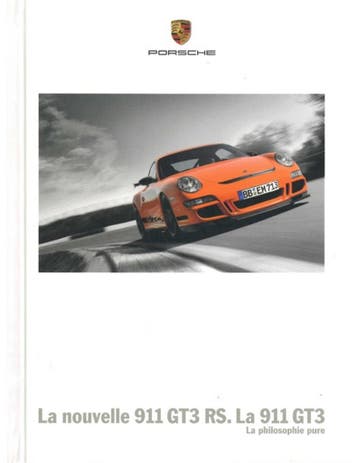 2007 PORSCHE 911 GT3 + RS HARDCOVER BROCHURE FRANS