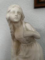 sculptuur, Fanciulla - 30 cm - Albast, Antiek en Kunst