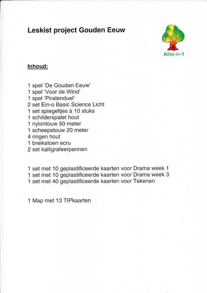 Alles-in-1 Leskist Project Gouden Eeuw voor 60 leerlingen 20, Boeken, Schoolboeken, Verzenden