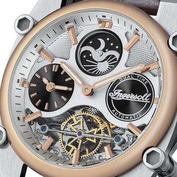 Ingersoll - Automatic - Moon Sun - Gold - Half Skeleton -, Nieuw