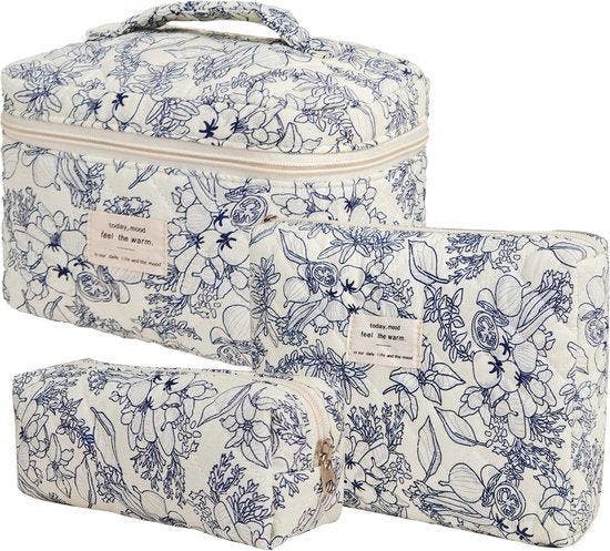 2dekans | SC Travel Essentials - 3-delige Make-up Tas Set -, Handtassen en Accessoires, Tassen | Reistassen en Weekendtassen, Ophalen of Verzenden