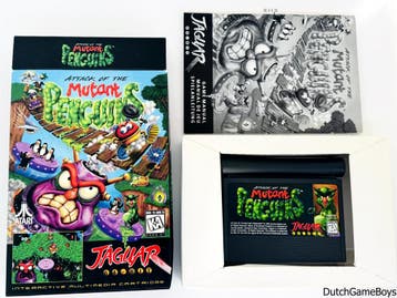 Atari Jaguar - Attack Of The Mutant Penguins + Reg. Card, Consoles de jeu & Jeux vidéo, Verzenden