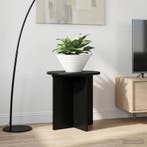 vidaXL Plantenstand 2 pcs Zwart 40 x 40 x 40 cm Bewerkt hout, Verzenden