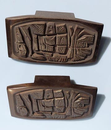 Poignée de porte - 1960-1970 - Paire de grandes poignées