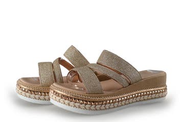 Stelzed Slippers in maat 38 Beige, Slippers, Verzenden, Beige, Zo goed als nieuw