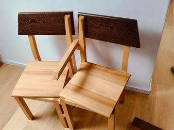 Carlos Houba - Fauteuil - Wenge, Tulpenboomhout,