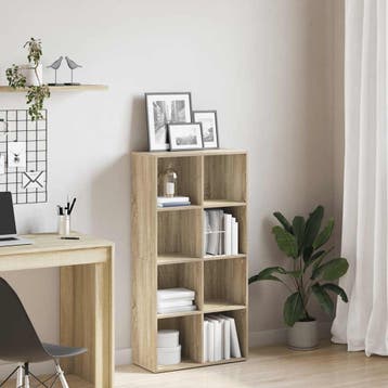 vidaXL Boekenkast/dressoir 66x30x130 cm bewerkt hout sonoma, Verzenden, Nieuw